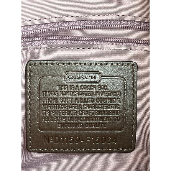 New Coach F15064 Mahogany Pebble Leather Vintage Crossbody/Boho Bag - Brooke - Picture 6 of 10